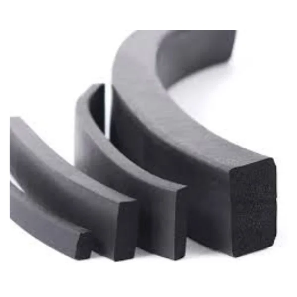 Black Sponge Rubber Strips